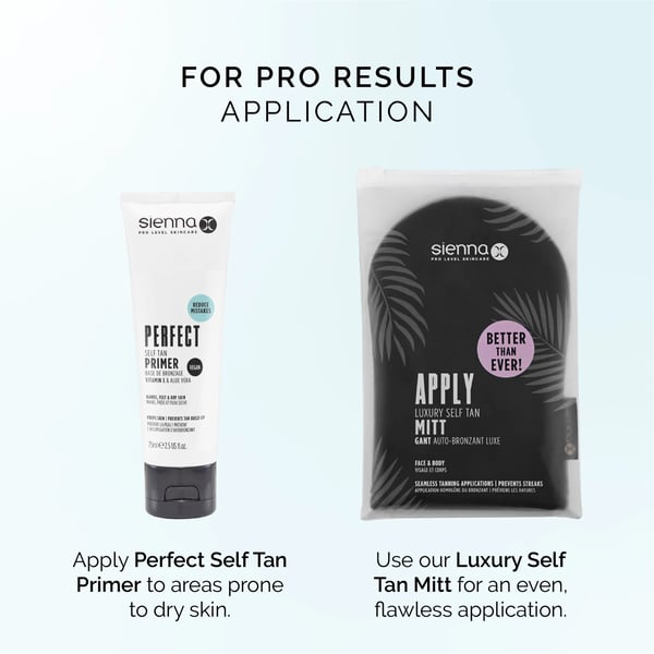 Sienna X Self Tan Tinted Lotion | For Pro Application Results Use The Sienna X Perfect Self Tan Primer & Luxury Mitt