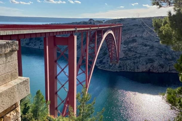 Maslenica Bridge in Croatia