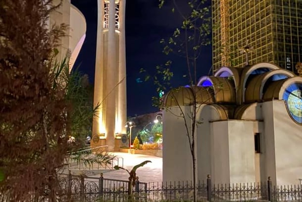 Beautiful cathedral in Tirana, Albania