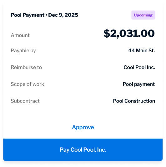 A payment confirmation screen