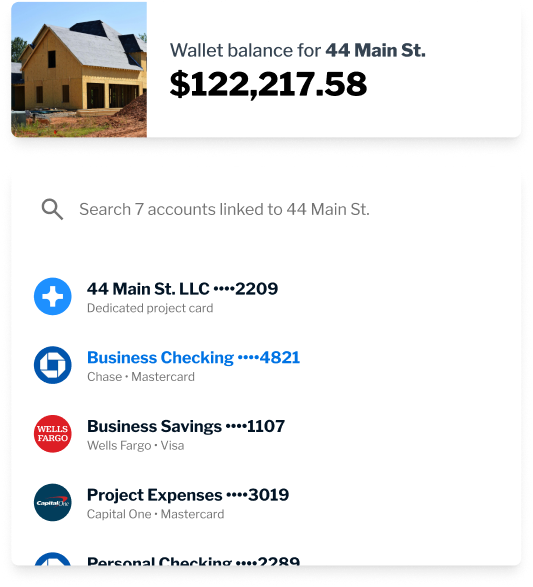 Select payee or subcontract