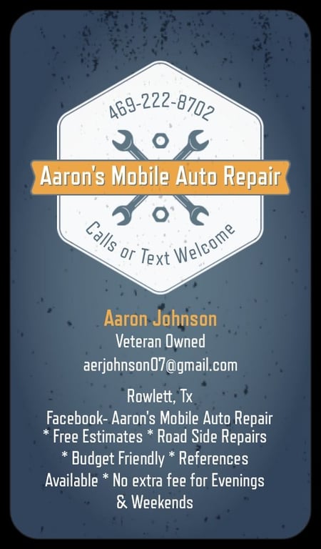Aarons Mobile Auto Repair