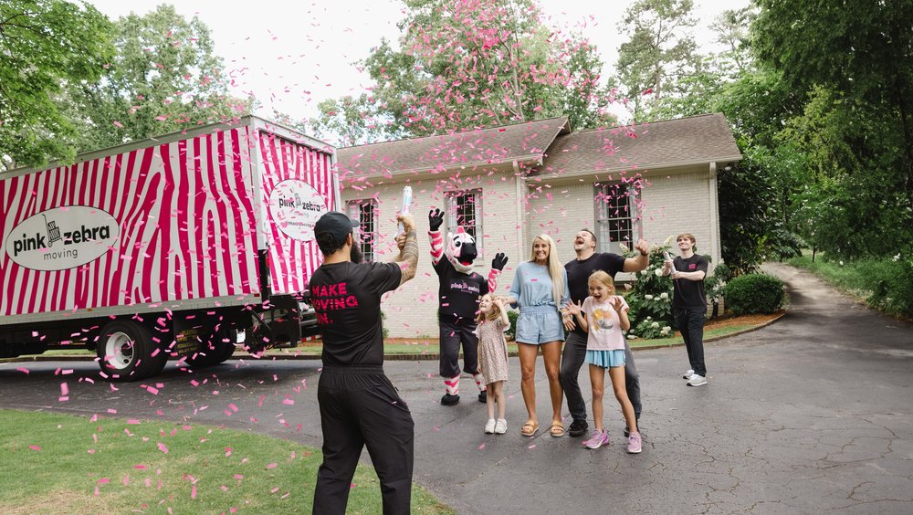 Pink Zebra Moving