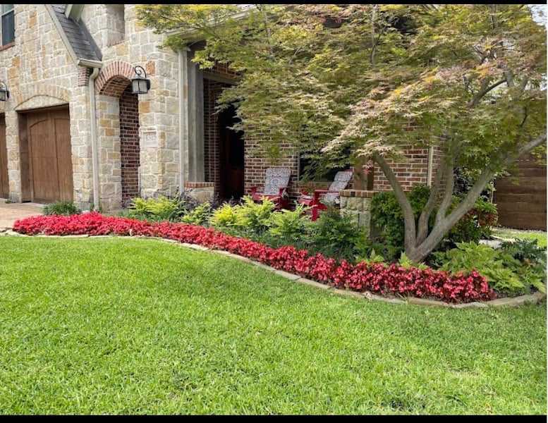 Iron and oak landscaping