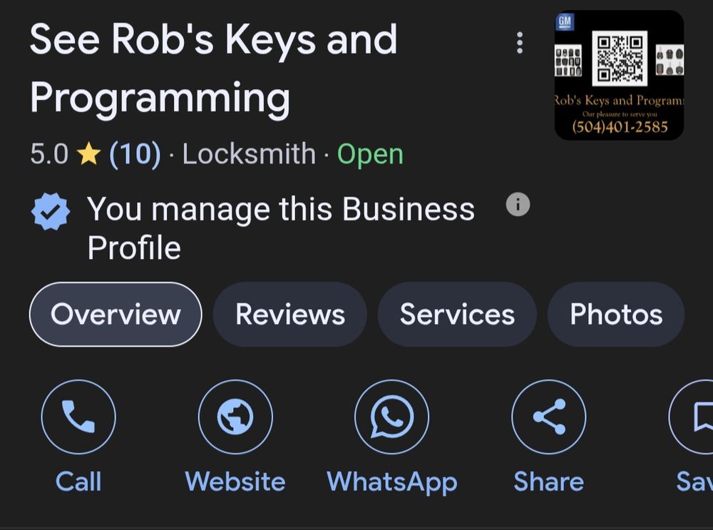 See Rob’s Keys and Programming