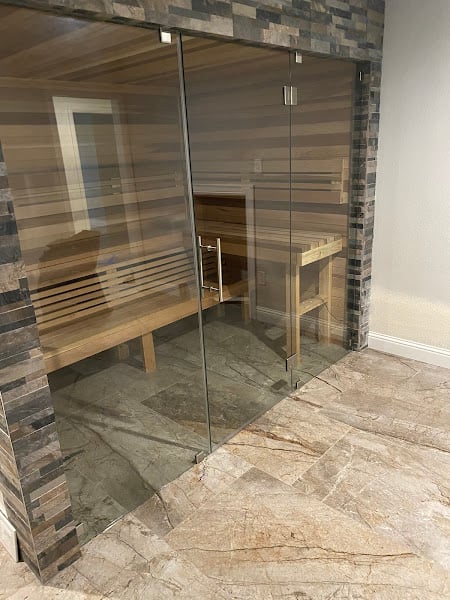 Modern Shower Glass and Mirror