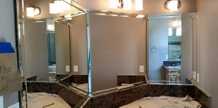 Glacier glass and mirror