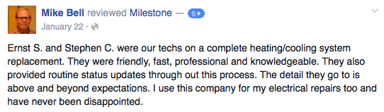 Milestone Electric, A/C, & Plumbing