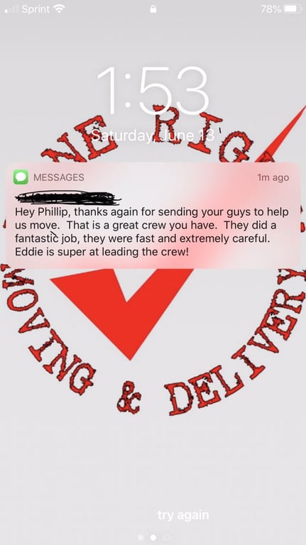 Done Right! Moving & Delivery