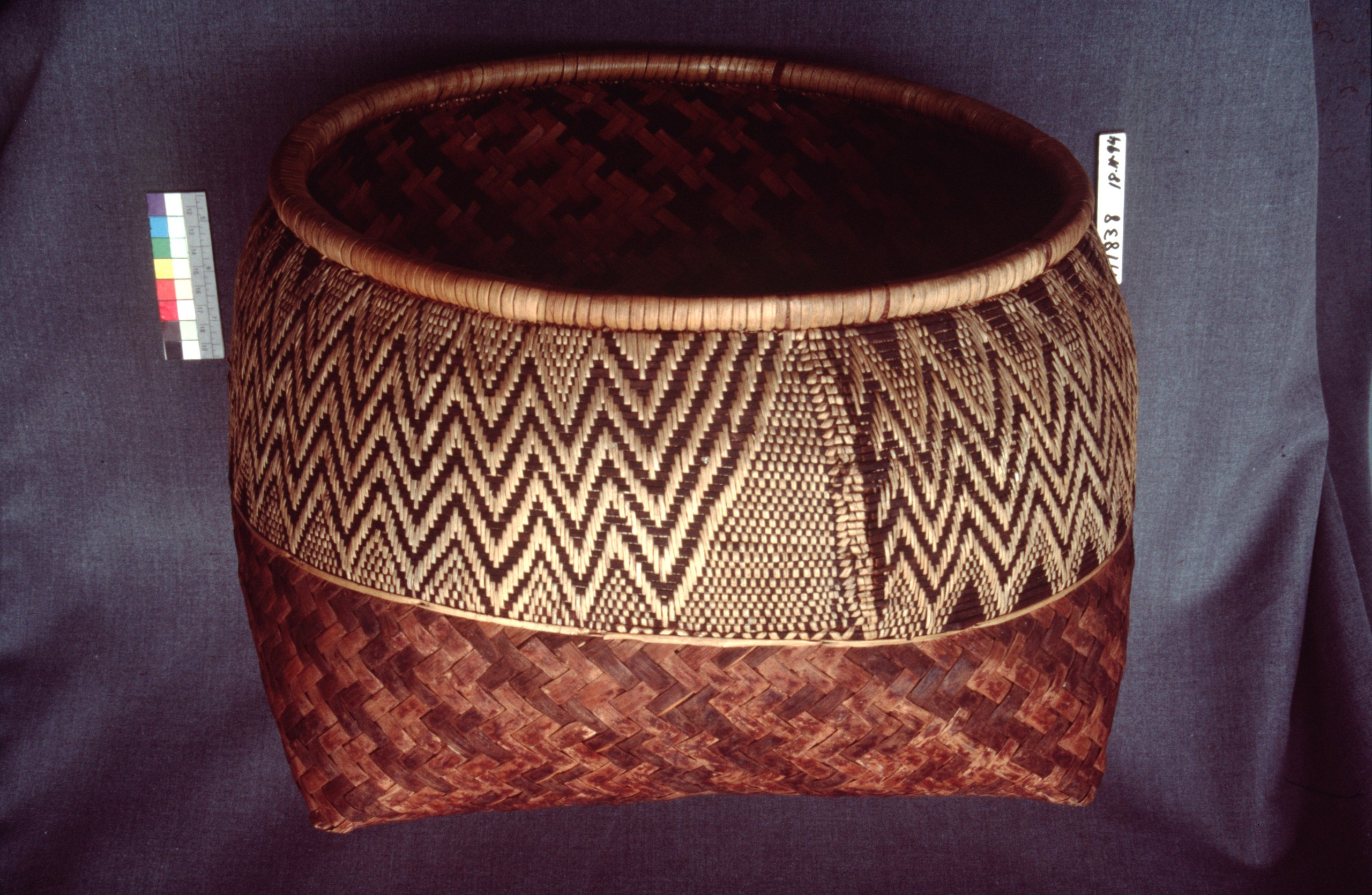 A Central African basket made of plant fibres