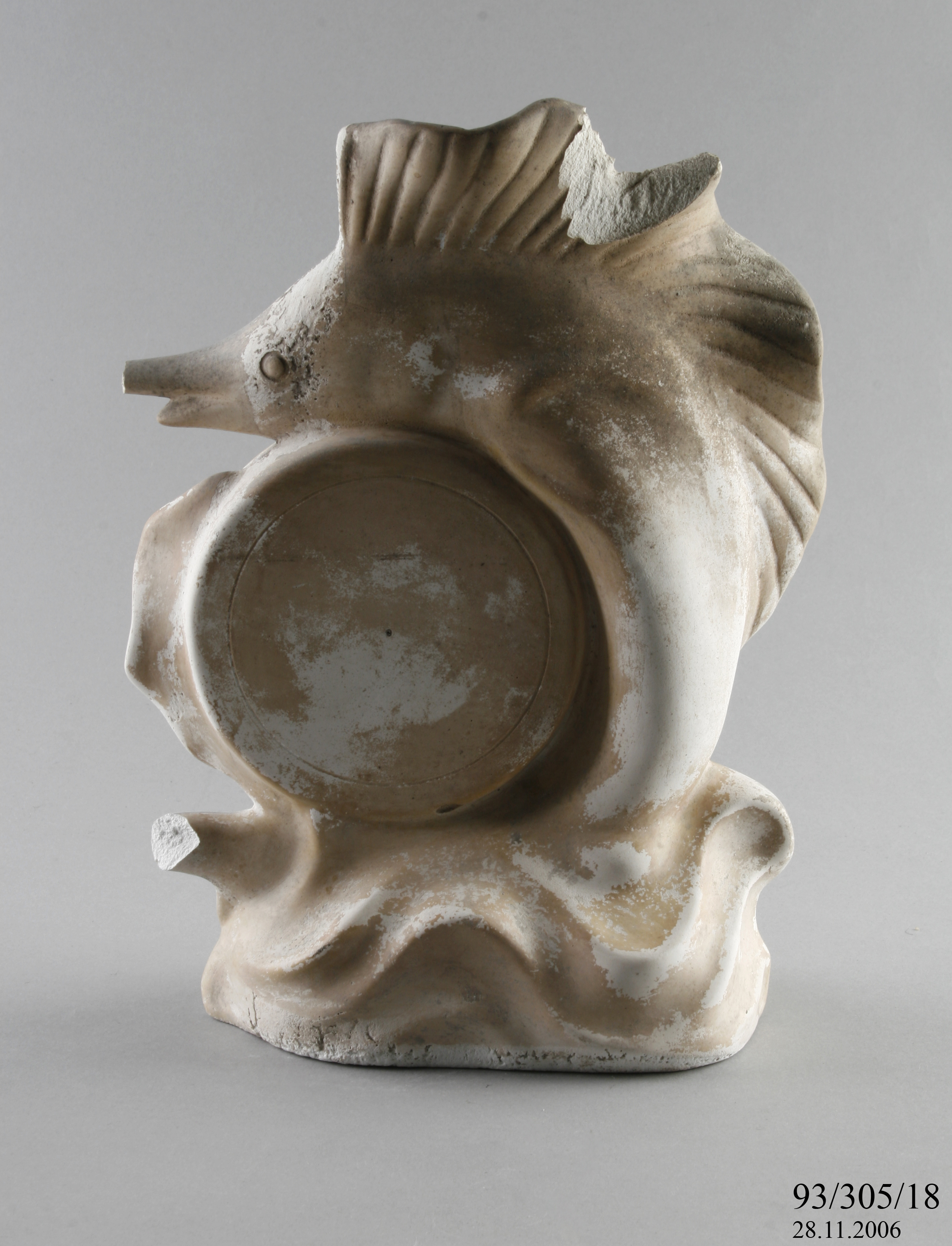 A Pates Potteries model for a swordfish ornament.