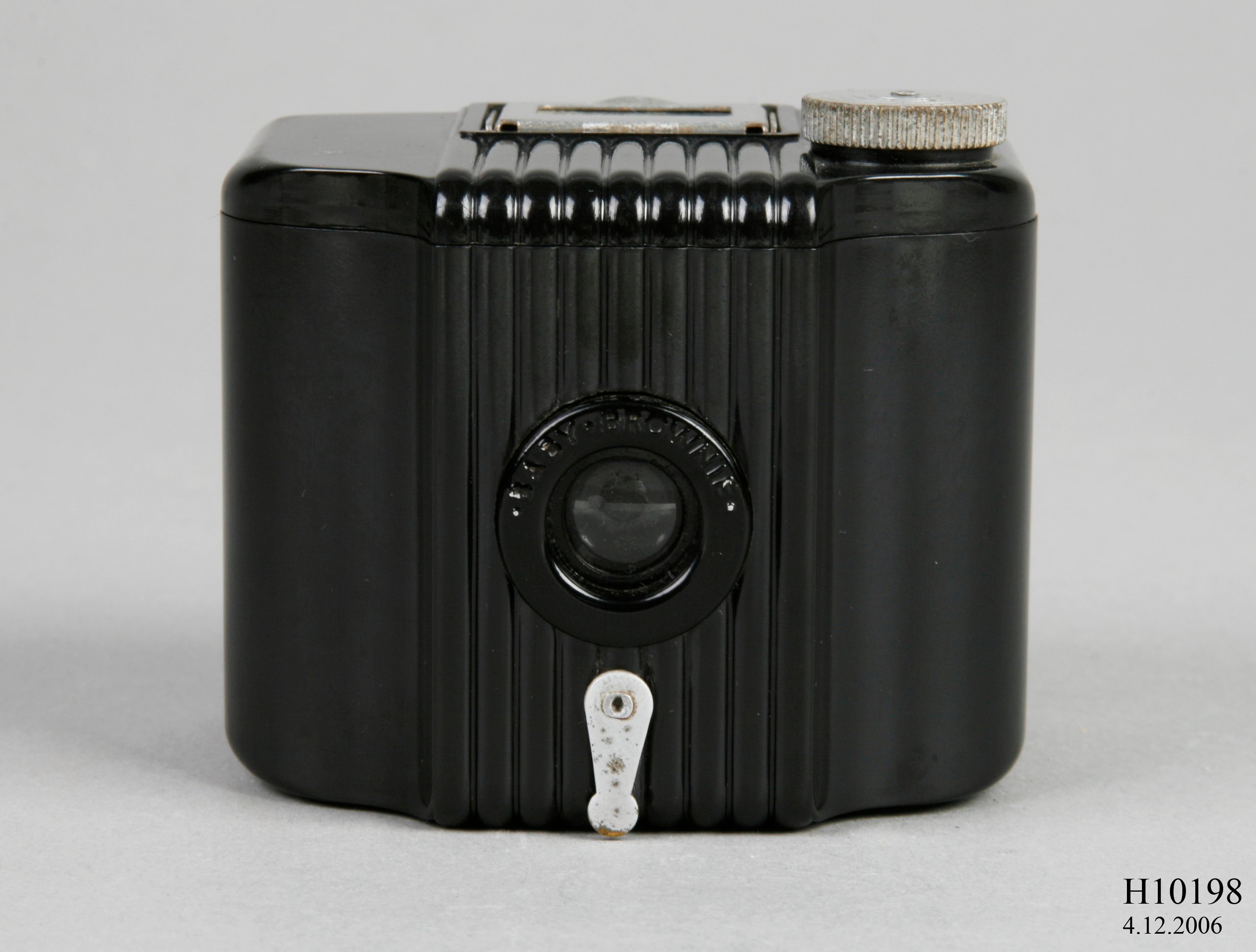 An Eastman Kodak 'Baby Brownie' camera.