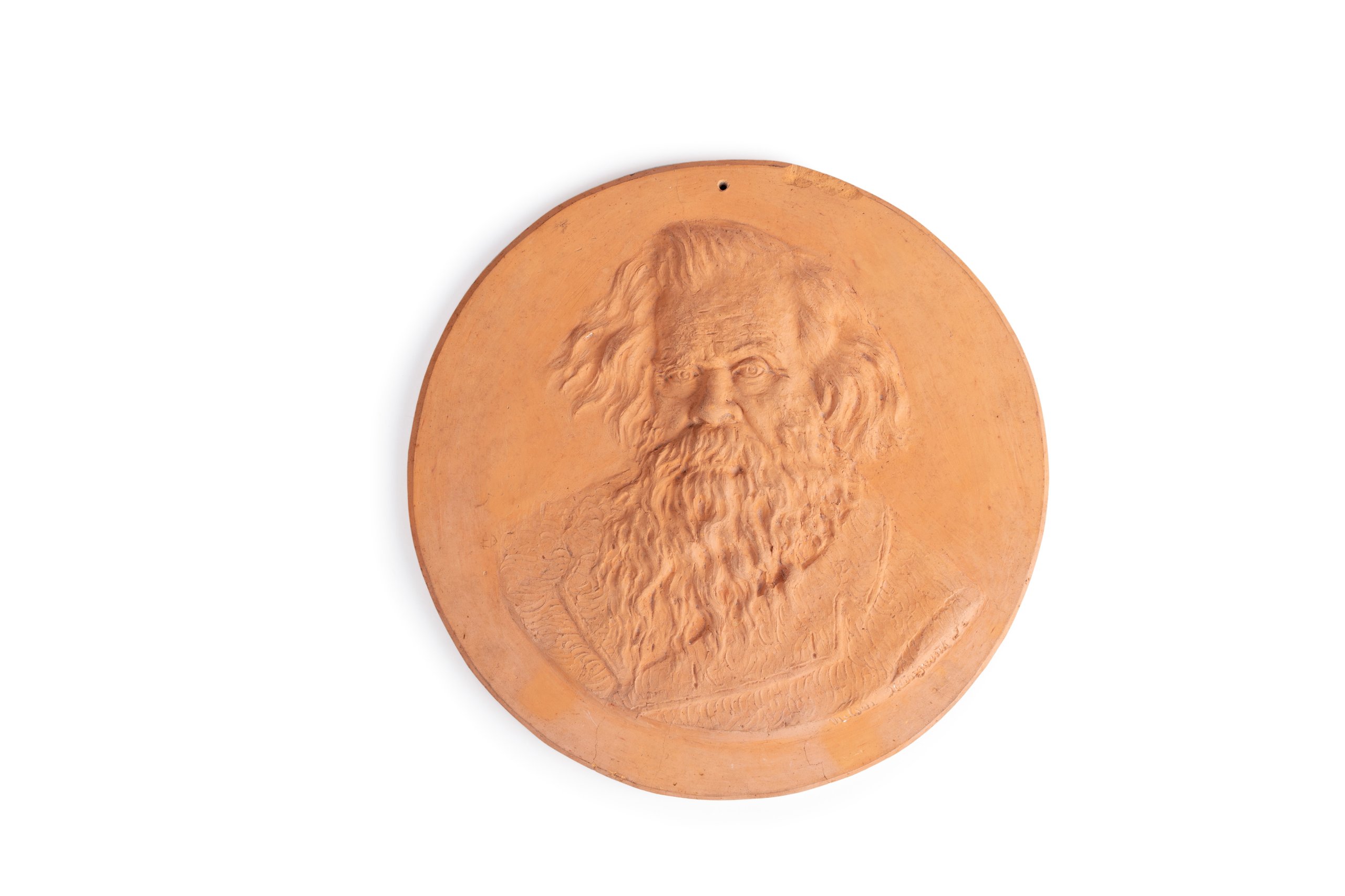 Terracotta medallion of Sir Henry Parkes by Nelson Illingworth