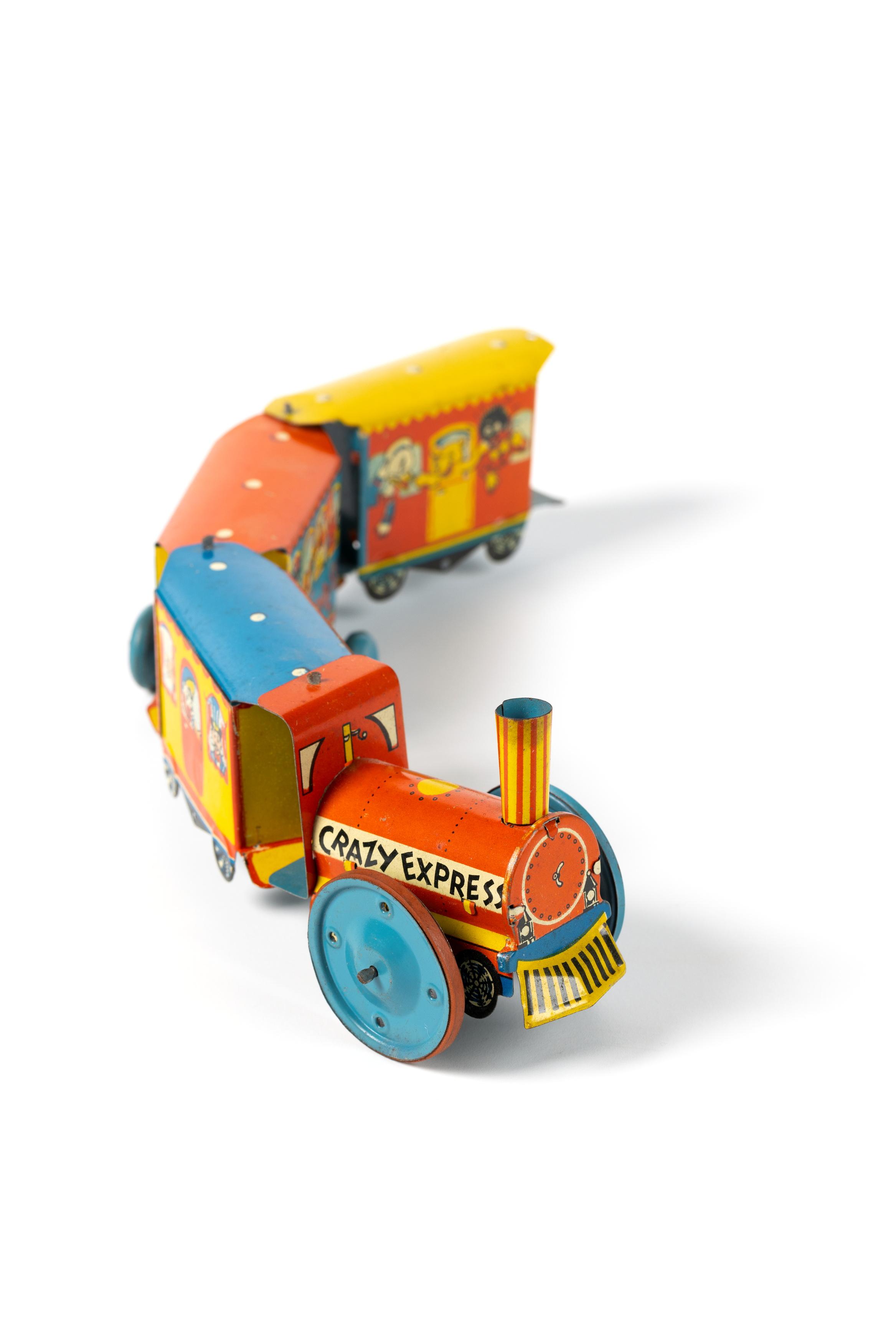 Toy train in a tin express sale
