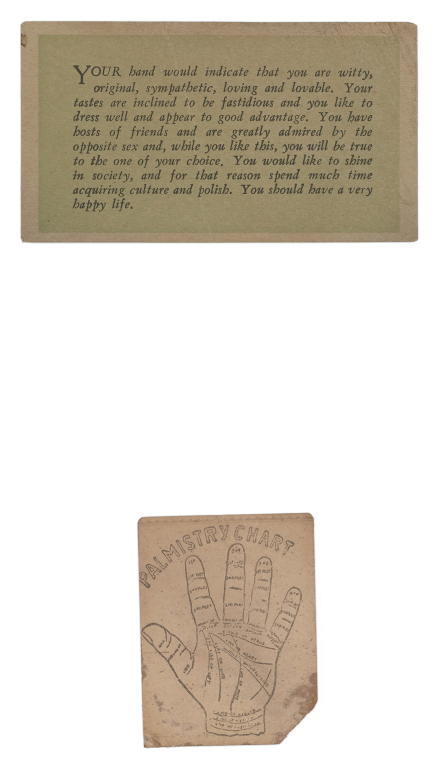 Luna Park palmistry cards