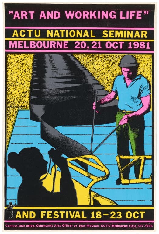 Powerhouse Collection - ⁨'Art and Working Life' poster designed by