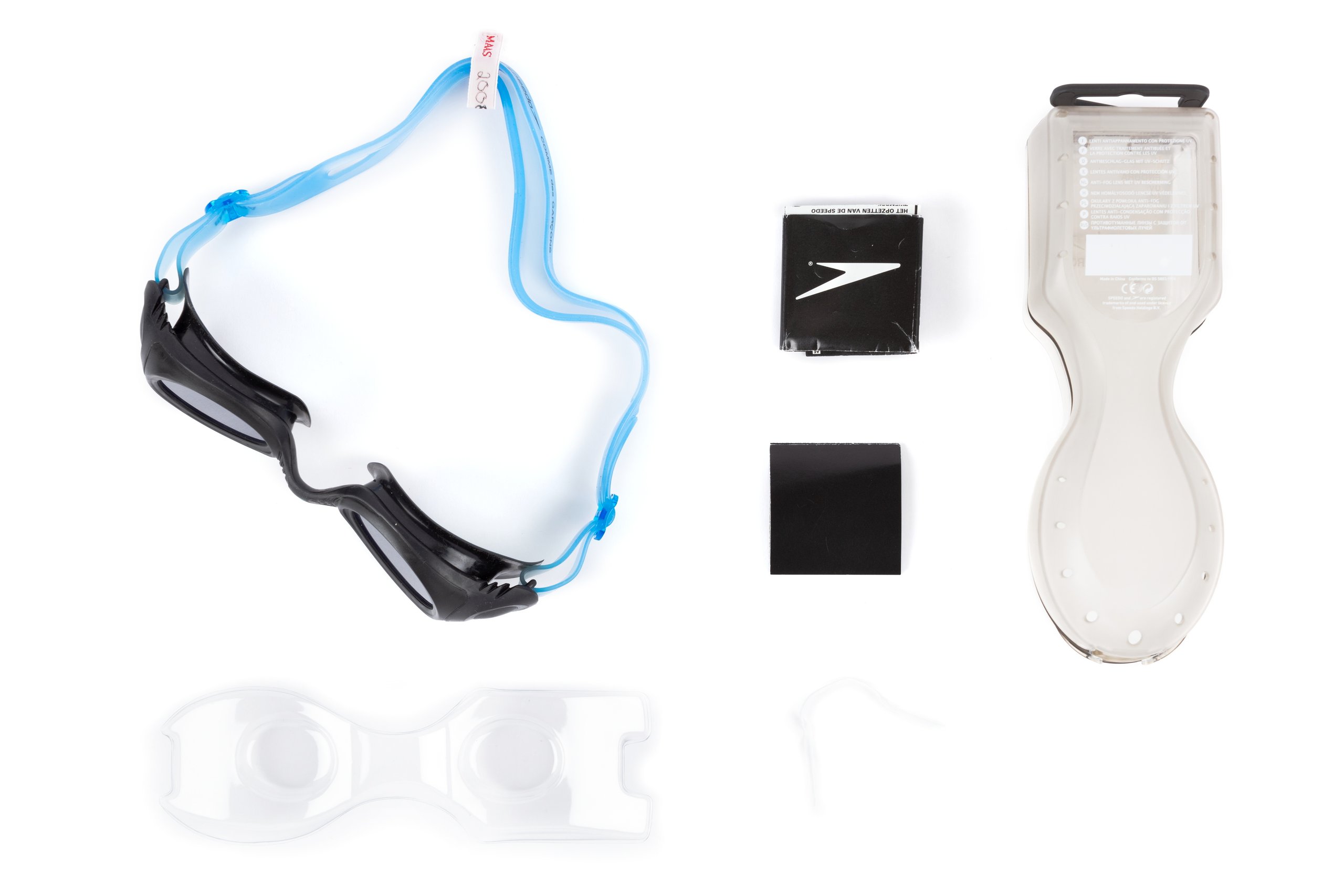 Swimming goggles designed by Rei Kawakubo for Speedo