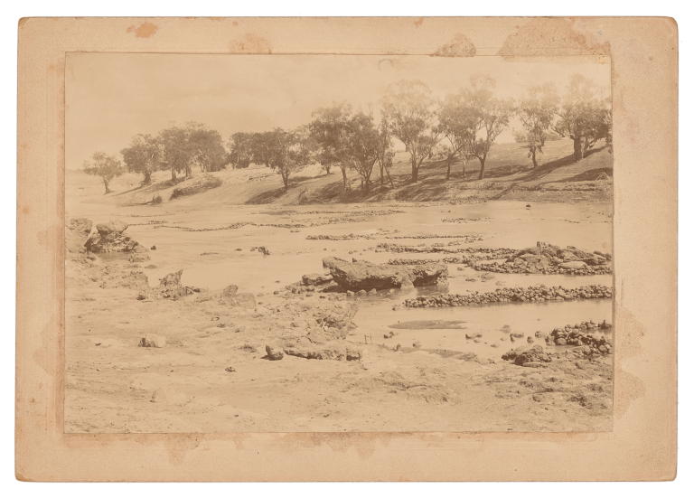  'Brewarrina Fish Traps' photograph taken by Henry King