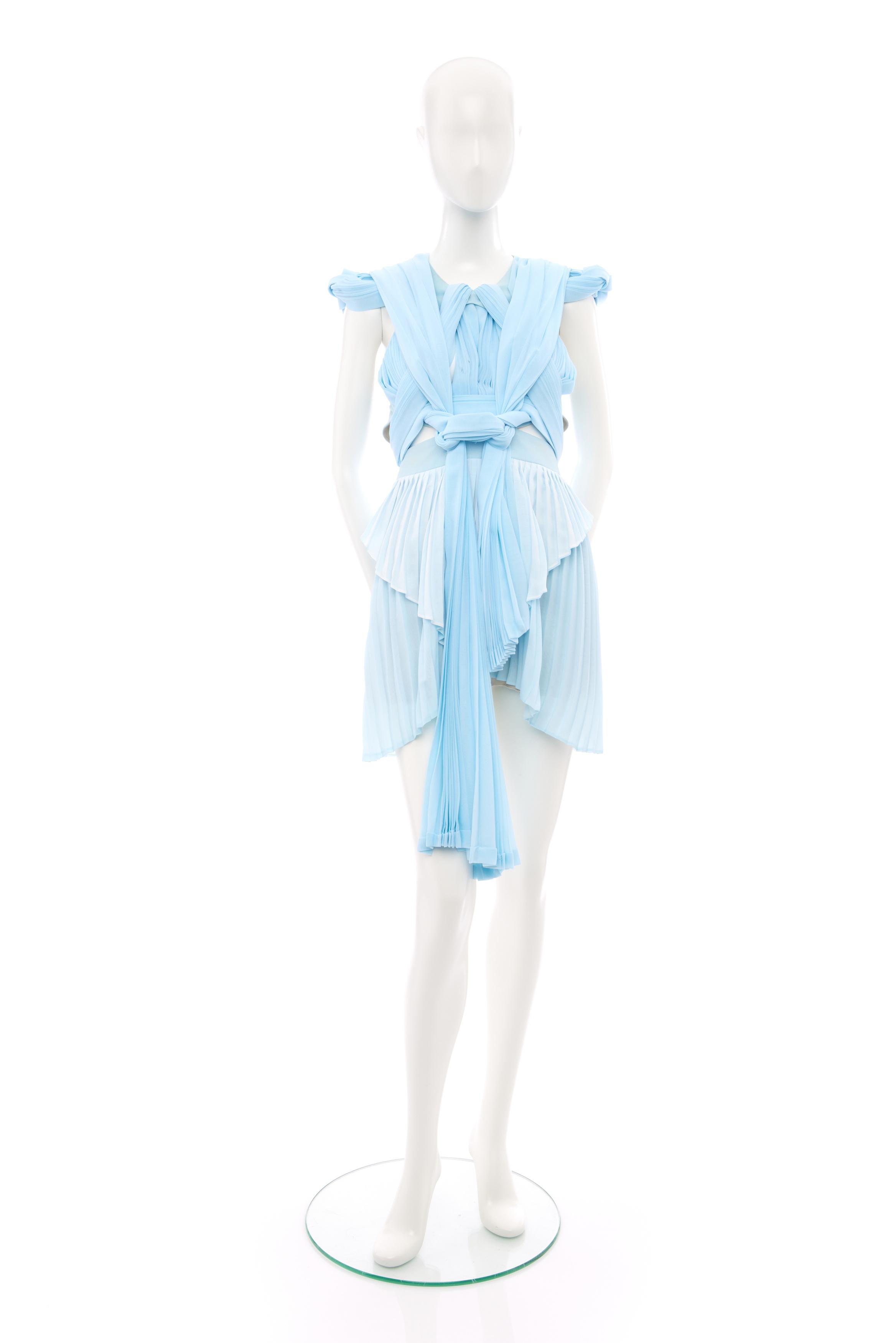 strapless open back dress Shop Maniere Pleated Garden Short Sleeve Dress Floral Sand / 5