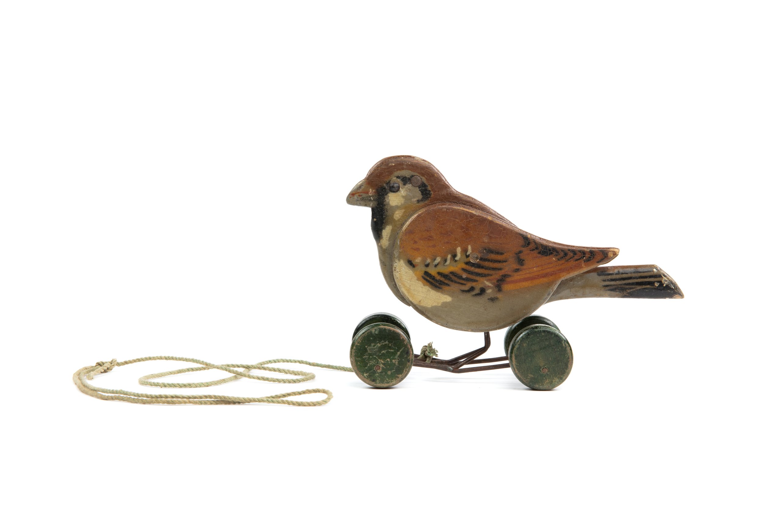 Pull-along toy bird