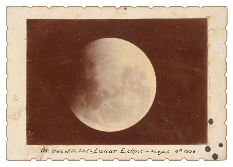 Photograph of lunar eclipse