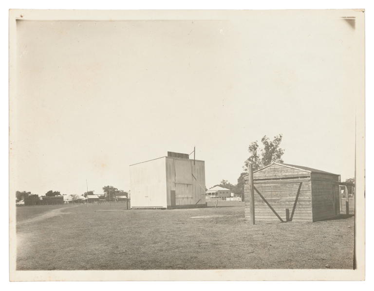 Photograph of temporary observatory at Goondiwindi