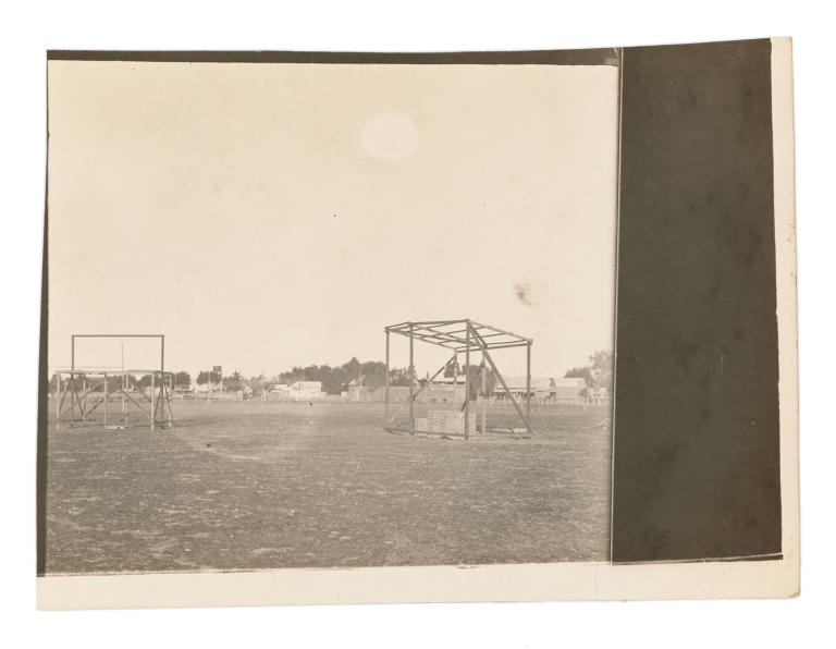 Photograph of building frames at Goondiwindi