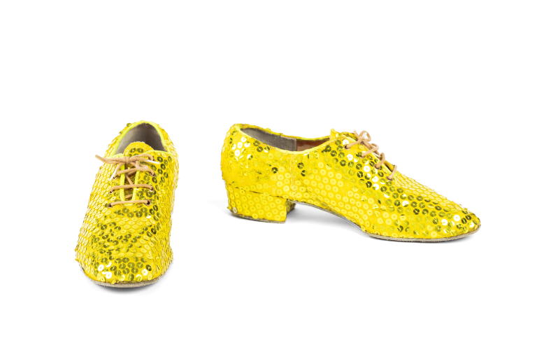 Yellow clearance sequin shoes