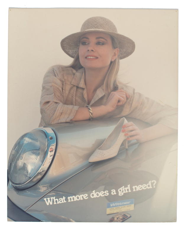 'What more does a girl need?' poster photograph by Bruno Benini