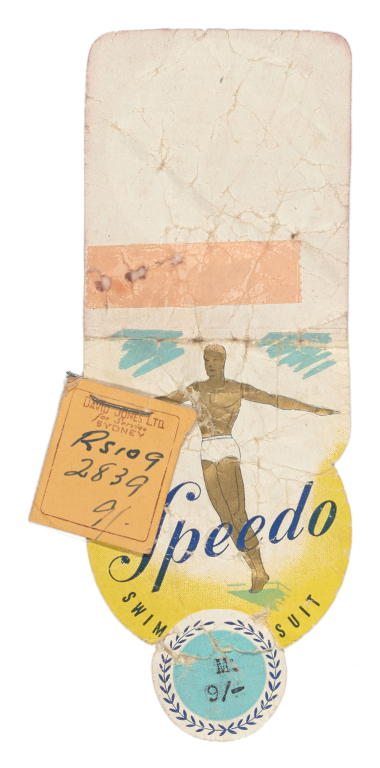 'Speedo' mens swimwear garment label