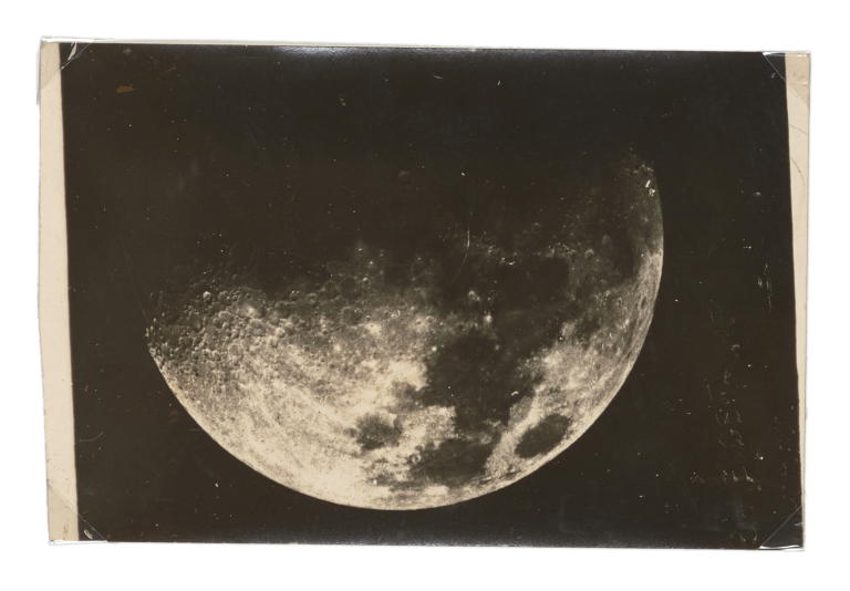 Silver gelatin print of the moon by James Short