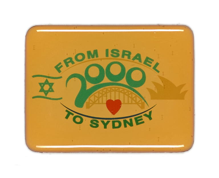 Fridge magnet for Israeli Olympic team at the Sydney Olympics