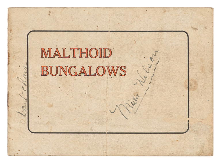'Malthoid Bungalows' brochure