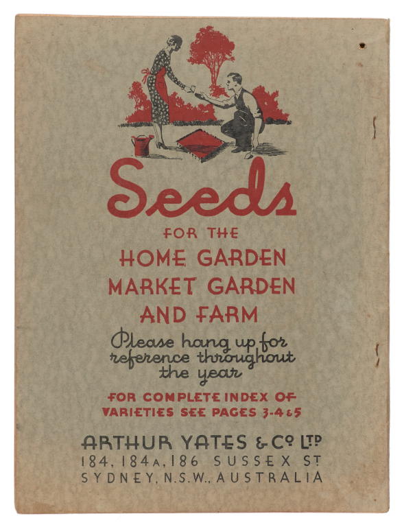 Gardening book titled 'Yates Annual 1936'
