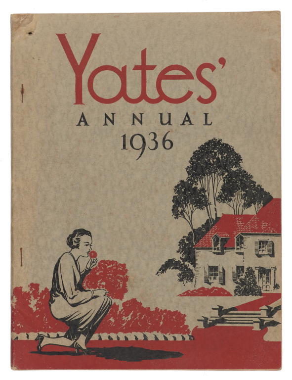 Gardening book titled 'Yates Annual 1936'