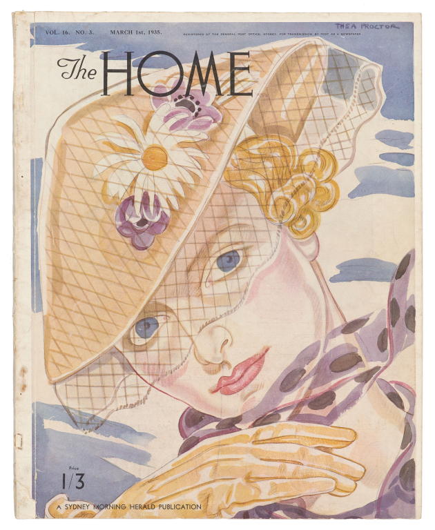 'The Home' magazine, cover design by Thea Proctor