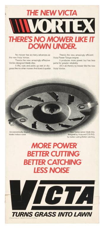Powerhouse Collection Advertising sign for Victa lawnmowers