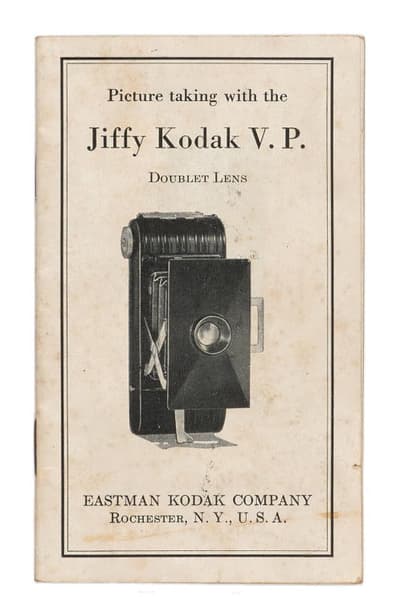 Ancien appareil Photo à soufflet - KODAK - Jiffy VP - Boite - Notice