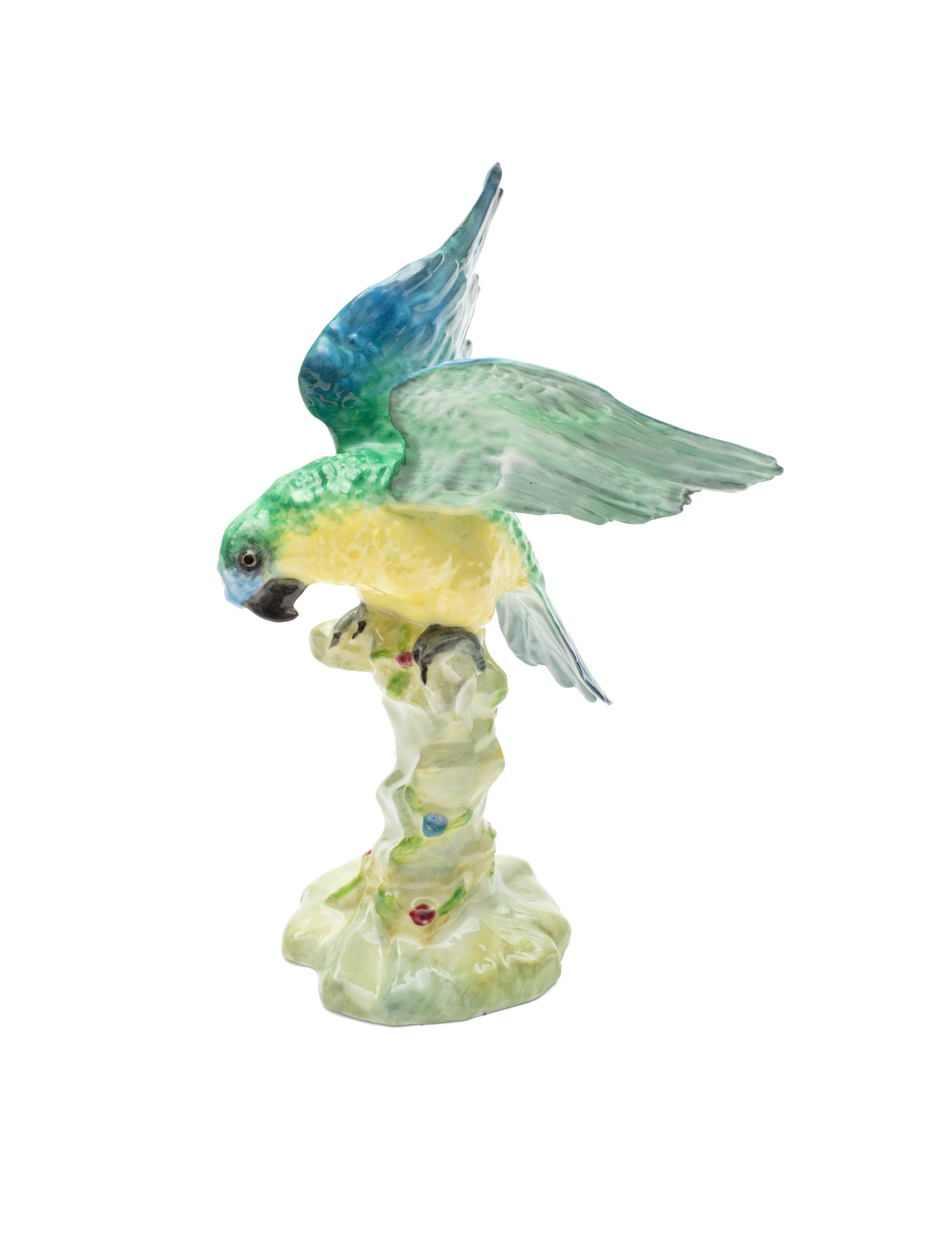 Powerhouse Collection - Crown Derby parrot figurine modelled by