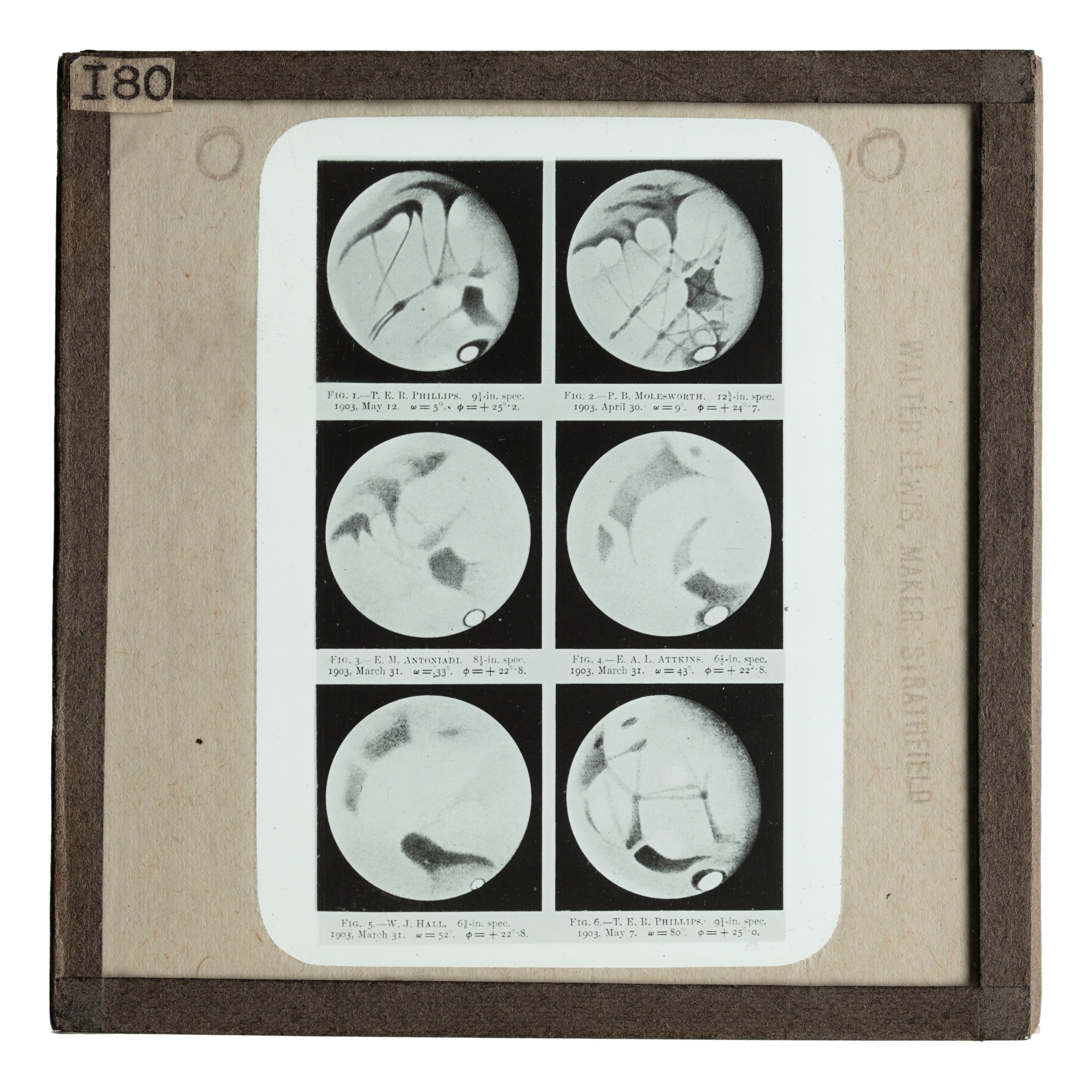 Lantern slide used at the Sydney Observatory for teaching astronomy
