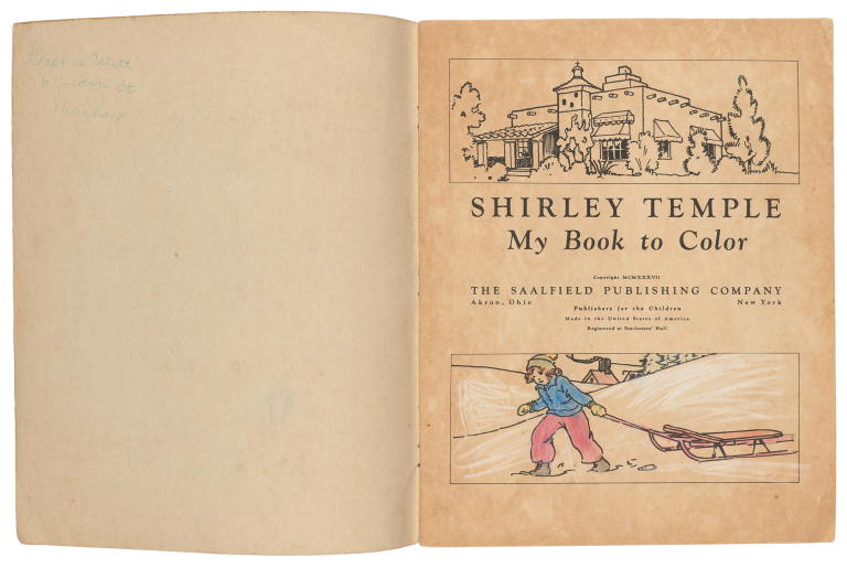 ShirleyTemple colouring book