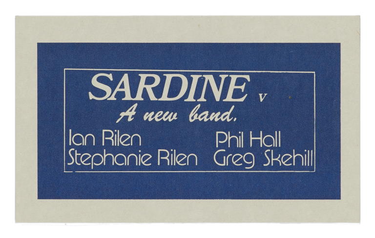 'Sardine V' promotional card