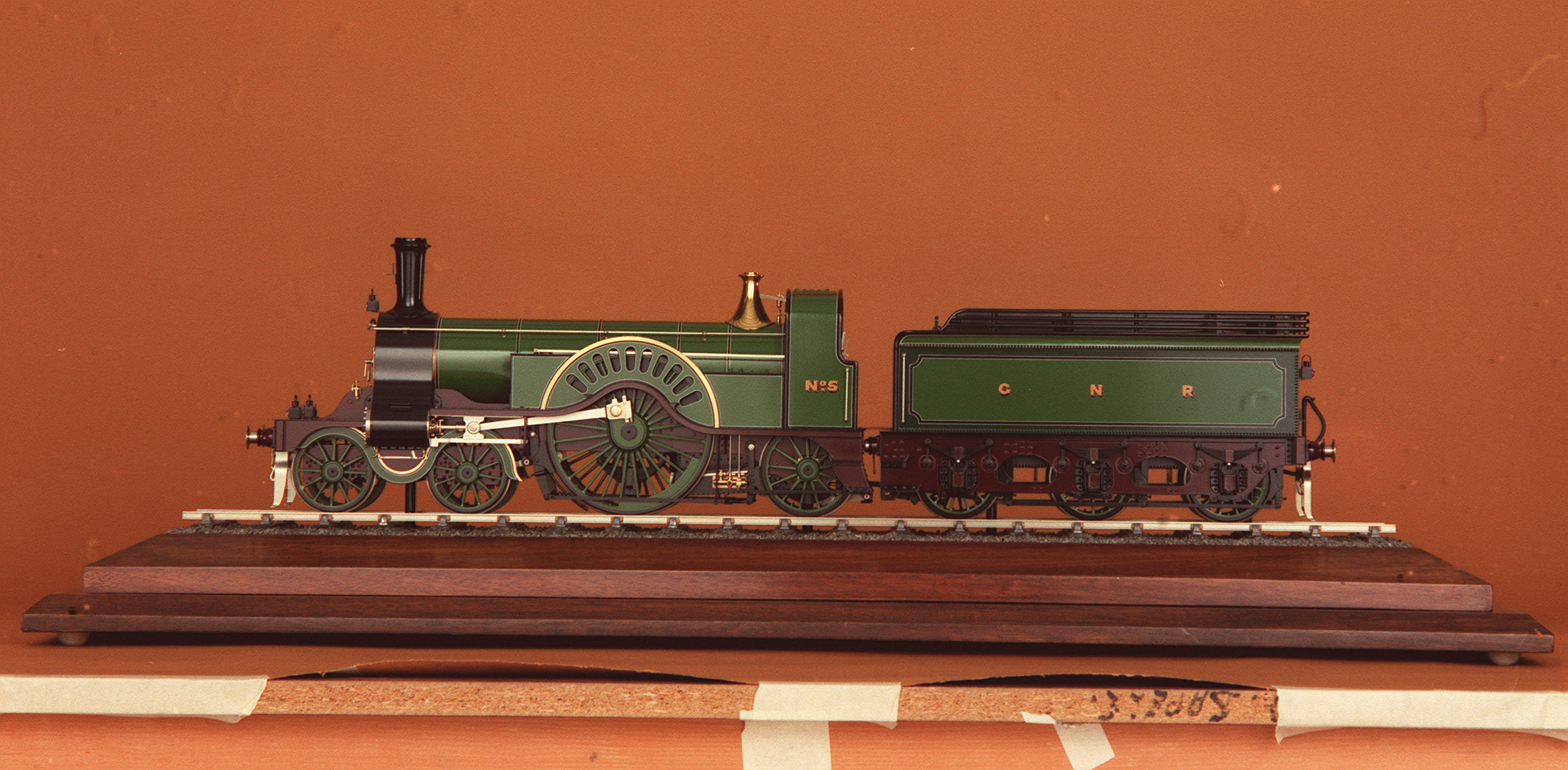 Model of GNR Stirling Single steam locomotive by J.S. Beeson, 1976