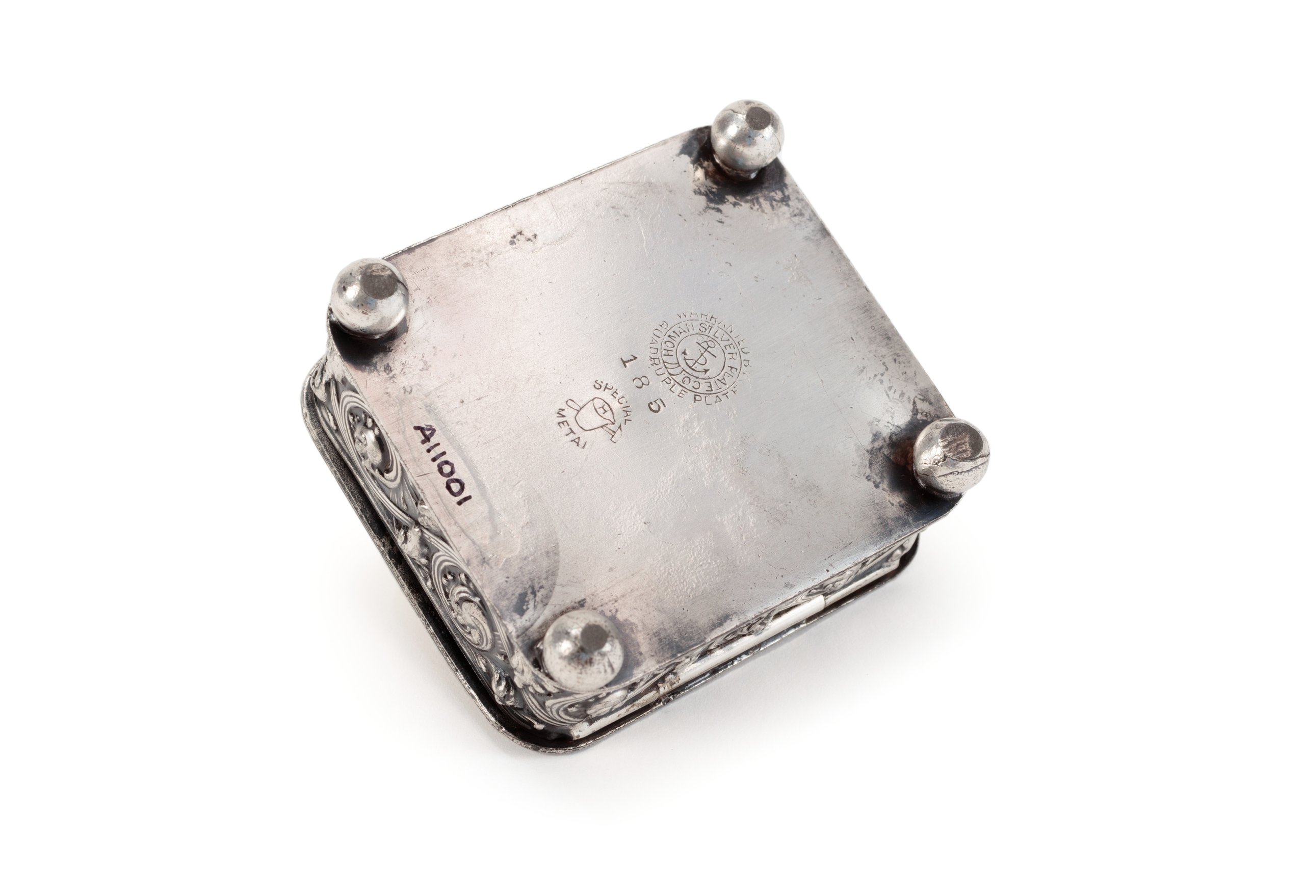 Electroplated nickel silver stud box