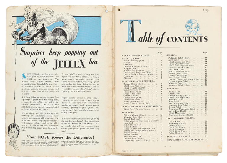 Advertising booklet for 'The JelleX Book'