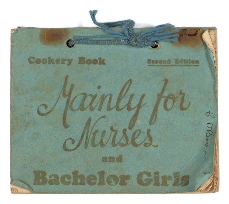 'Mainly for Nurses and Bachelor Girls' cookery book by M P Shepherd