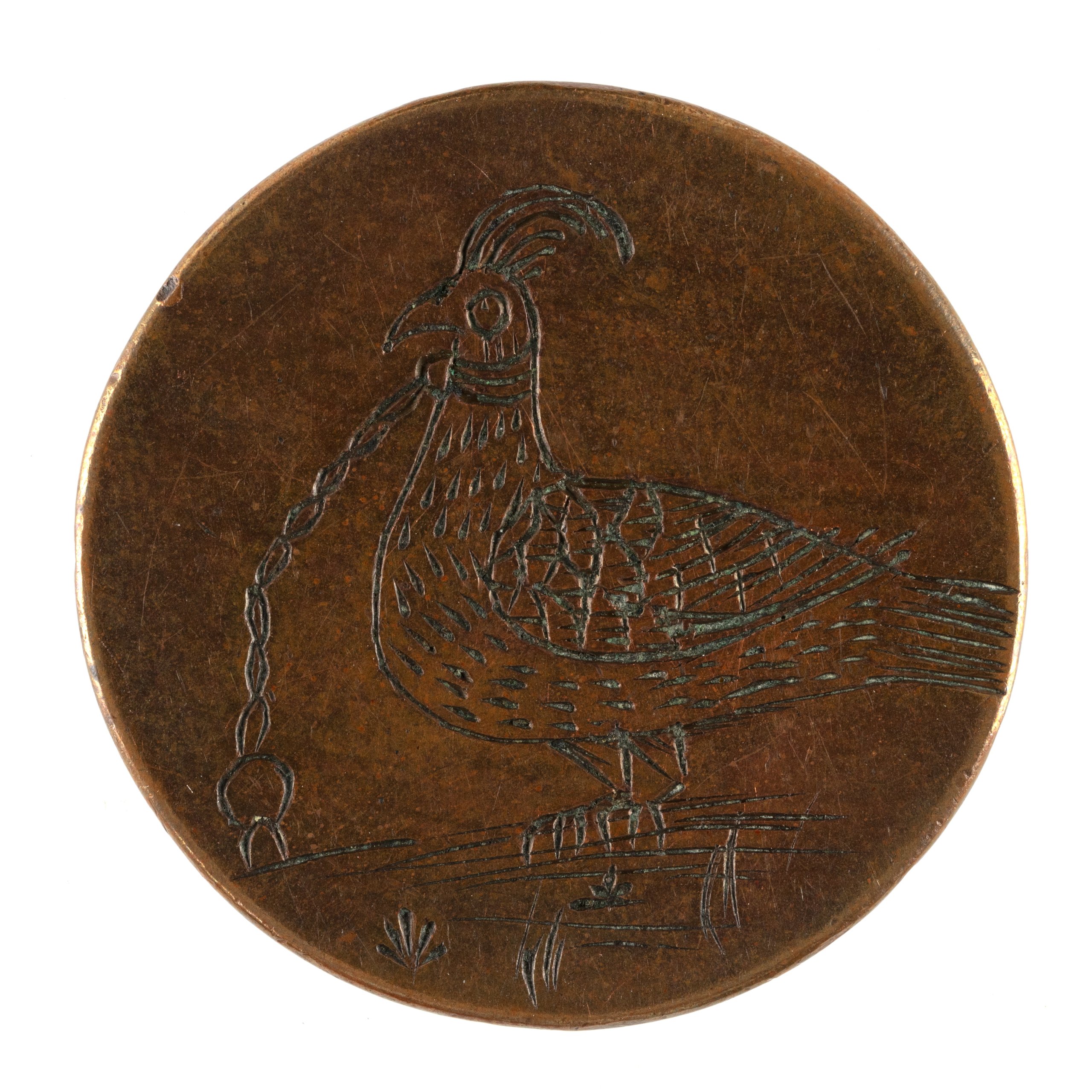 Convict love token engraved by Thomas Tilley
