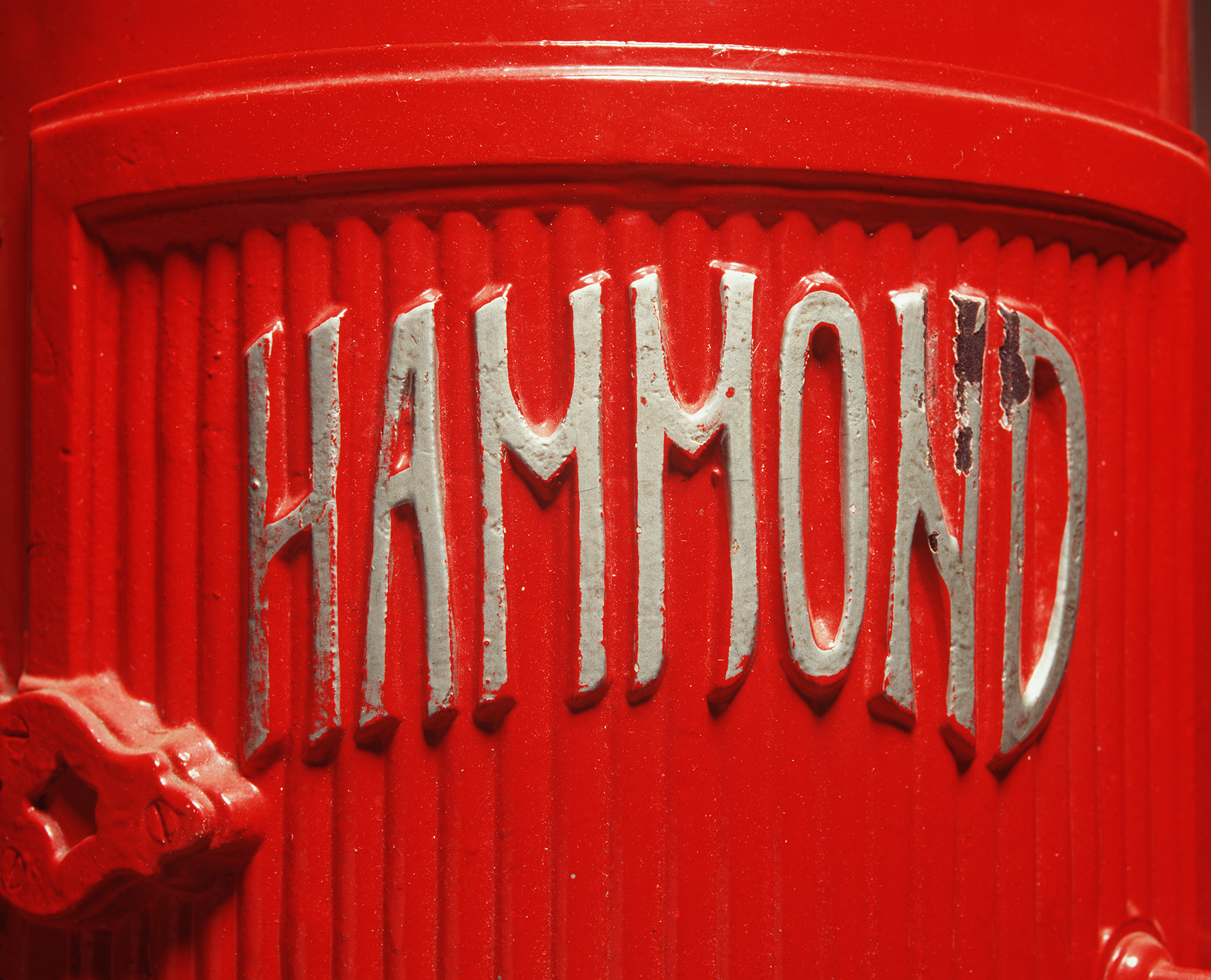 Hammond Visible hand-powered petrol pump, 1924