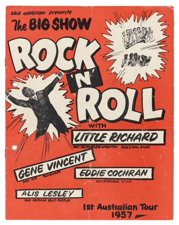 'Lee Gordon Presents the Big Show Rock 'n' Roll with Little Richard' concert program