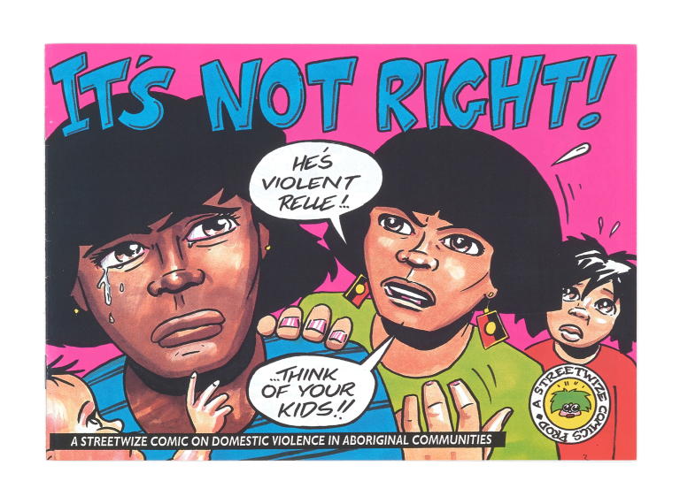 'It's not right!', Comic book made by Streetwize Comics